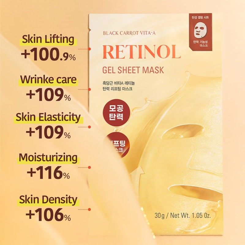 GOODAL Retinol + Black Carrot Gel Sheet Mask – Intensive