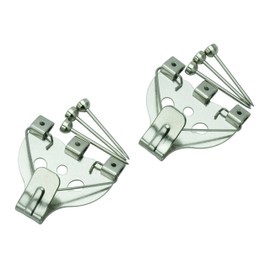 Fukui Metal and Craft Safety Stainless Steel X-Hooks S4006-2, Compatible with Drywall and Wood Walls, Fall Prevention Function Included, Large, Set of 2