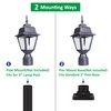 LIT-PaTH Outdoor Post Lighting Fixture Pole Lantern, E26 Medium Base
