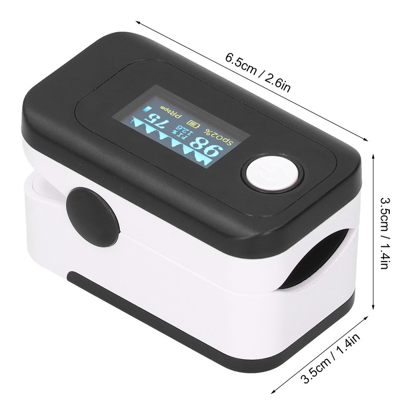 Fingertip Pulse Oximeter LED Screen Blood Oxygen Saturation Monitor with