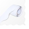 60 Feet Bulletin Board Borders, Pure White Scalloped Rolled Border