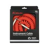 KIRLIN Cable IMK-202PFGL-30/RDF 1/4" Premium Coil Instrument Cable, 30', Red