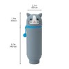 LIHIT LAB. PuniLabo Stand Up Pen Case (Pen Holder), Gray