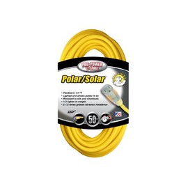 50-Ft. 12/3 SJEOW Yellow Contractor Grade Outdoor Extension Cord