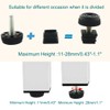Sourcingmap Adjuster Leveling Feet 20 x 20mm Square Insert Kit