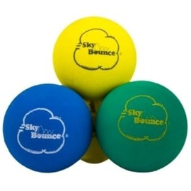 Sky Bounce Color Rubber Handballs for Recreational Handball, Stickball, Racquetball, Catch, Fetch, and Many More Games, 2 1/4-Inch, Assorted, 12 Count