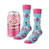 Main and Local Retro Diner Cream Soda Pop Novelty Socks