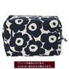 Marimekko 70530-851 Vilya Pouch, Cotton/Dark Blue MINI-UNIKKO VILJA, cotton/dark blue