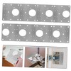 Ipetboom 8pcs Hinge Repair Plates for Cabinet Door Hinge Filler
