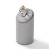 Oirlv Microfibre 3-Piece Ring Stand, Ring Organiser, Holder for Ring,
