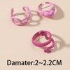 Sttiafay Snake Ring Set for Women Gothic Hollow Heart Chunky