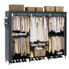 CASAMAYA Clothes Rack, Portable Closet, 81.5 Inch Large Capacity Wardrobe