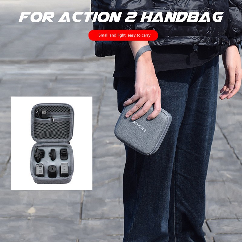 Sports Camera Carrying Case for DJI Action 2 Wear Resistant