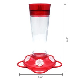 More Birds Ruby Hummingbird Feeder, 10-Ounce Capacity, 5 Ports