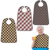 BSFHH 3 Pack Adult Bibs for Eating Waterproof and Washable