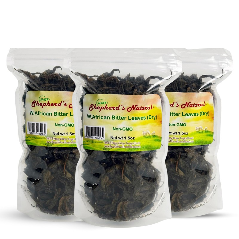 HATF'S SHEPHERD'S NATURAL Bitter Leaf (Dry) – Non-GMO, Sand-Free, All-Natural,