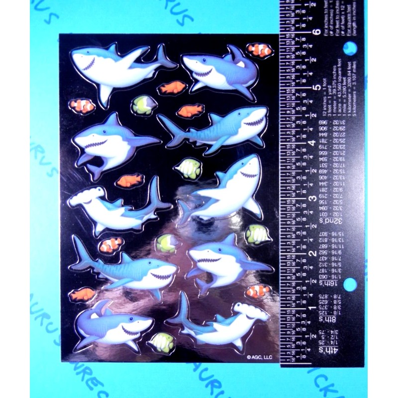American Greetings Sharks & Fish Stickers Sheet American Greetings