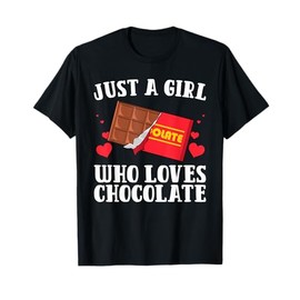 Funny Chocolate Lover Art For Women Girls Love Chocolate T-Shirt