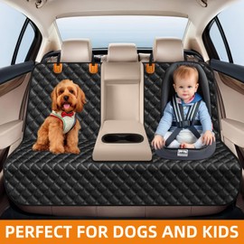 LEHNI Dog Car Seat Cover for Back Seat - Waterproof and Scratchproof Back Seat Cover for Dogs Nonslip Car Seat Cover for Dogs Fits for Cars and SUVs