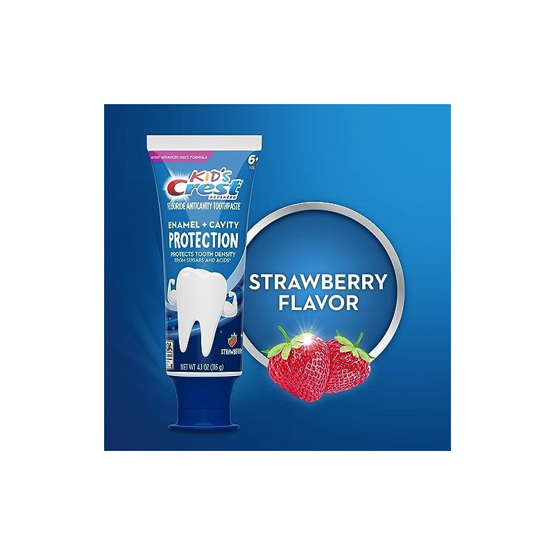 Crest Kids Enamel + Cavity Protection Toothpaste, 4.1oz (Pack of