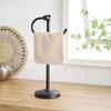 BESy 17 Inch Matte Black Stand Towel Bar Hanger Hand