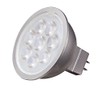 Satco S9499 6.5W MR16 LED Light Bulb, Silver Back, GU