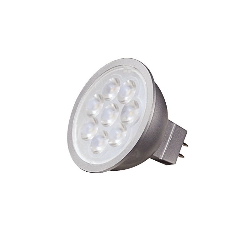 Satco S9499 6.5W MR16 LED Light Bulb, Silver Back, GU