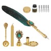 Feather Pen Retro British Style Sprinkled Gold Feather Business Fire