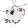Thyonta 3 PCS BFF Necklaces - Best Friends Forever Pendant