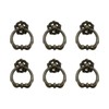 WDONAY 6-Pack Antique Brass Ring Pulls 2.17" in Diameter Oval