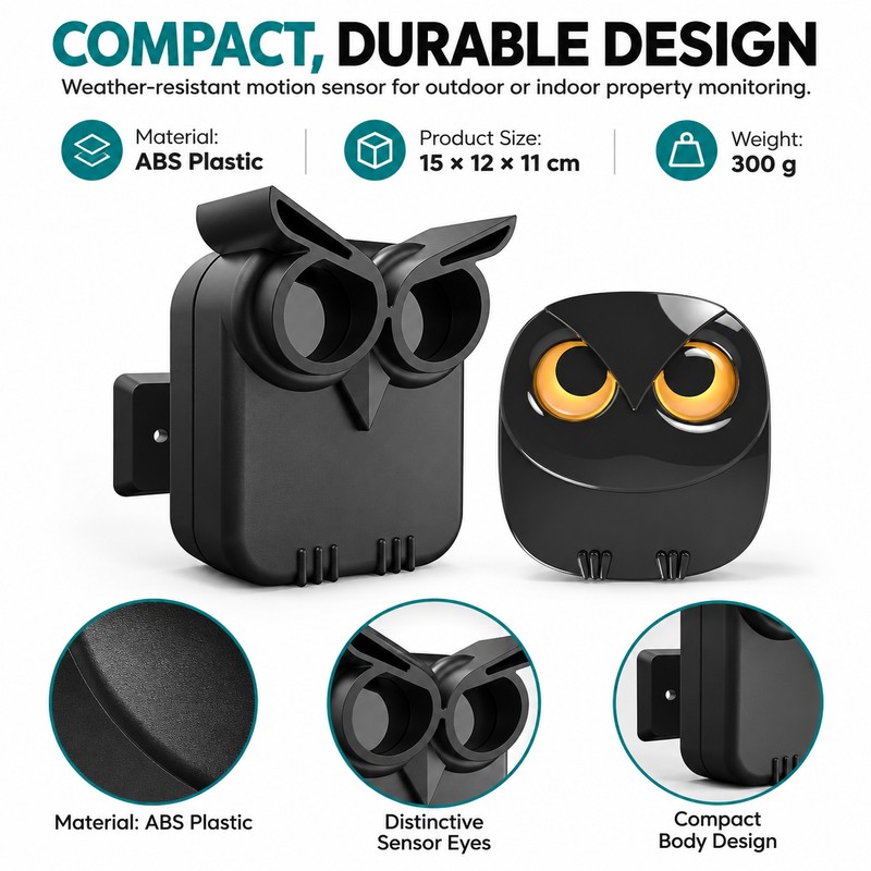 Wireless Driveway Alarm for Home Security – Waterproof Motion Sensor