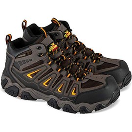 Thorogood 804-4291 Men's Crosstrex Series - Mid Cut Waterproof, Composite Toe Hiker, Brown/Orange - 12 W US