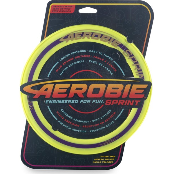 Aerobie 6046393 Sprint Flying Ring 10" Diameter Yellow