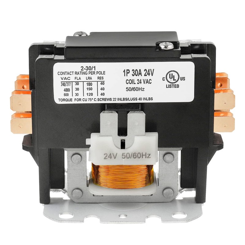 BOJACK 1 Poles FLA 30 Amp Coil 24 VAC Air