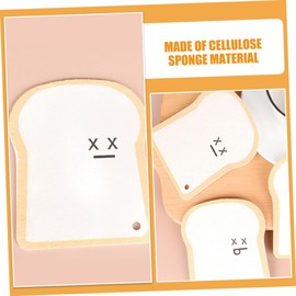 Levemolo 4pcs Compact Scrub Sponges Multi-Function Household Cleaning Sponge for Dishes Kitchen Wok