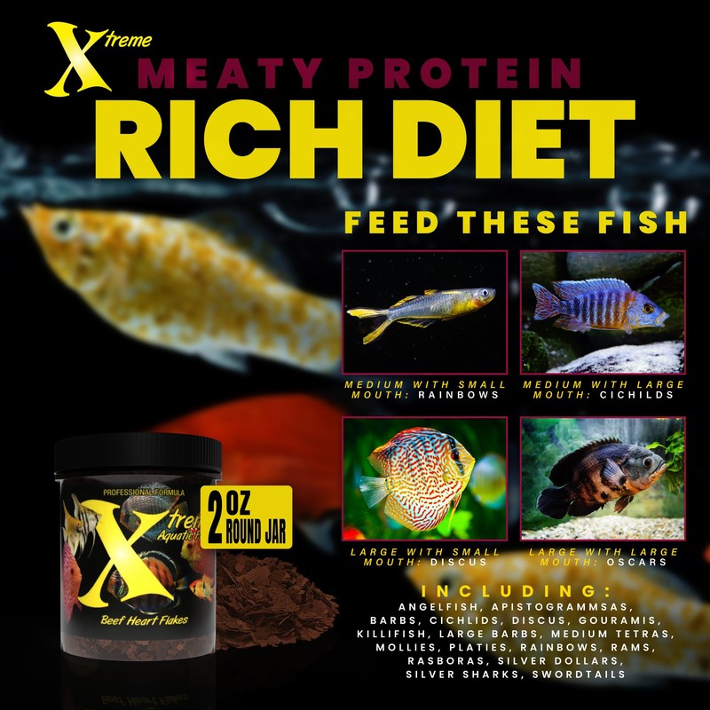Xtreme Beef Heart Flakes - High Protein, Nutrient-Dense for Tropical