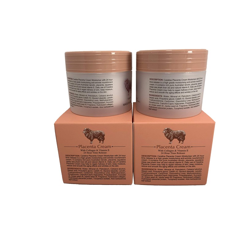 Careline Placenta CreamWith Collagen&Vitamin E 100ml x 2 Boxes
