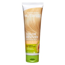 Garnier Nutrisse 5 Minute Nourishing Color Hair Mask with Triple Oils Delivers Day 1 Color Results, for Color Treated Hair, Golden Blonde, 4.2 Fl Oz