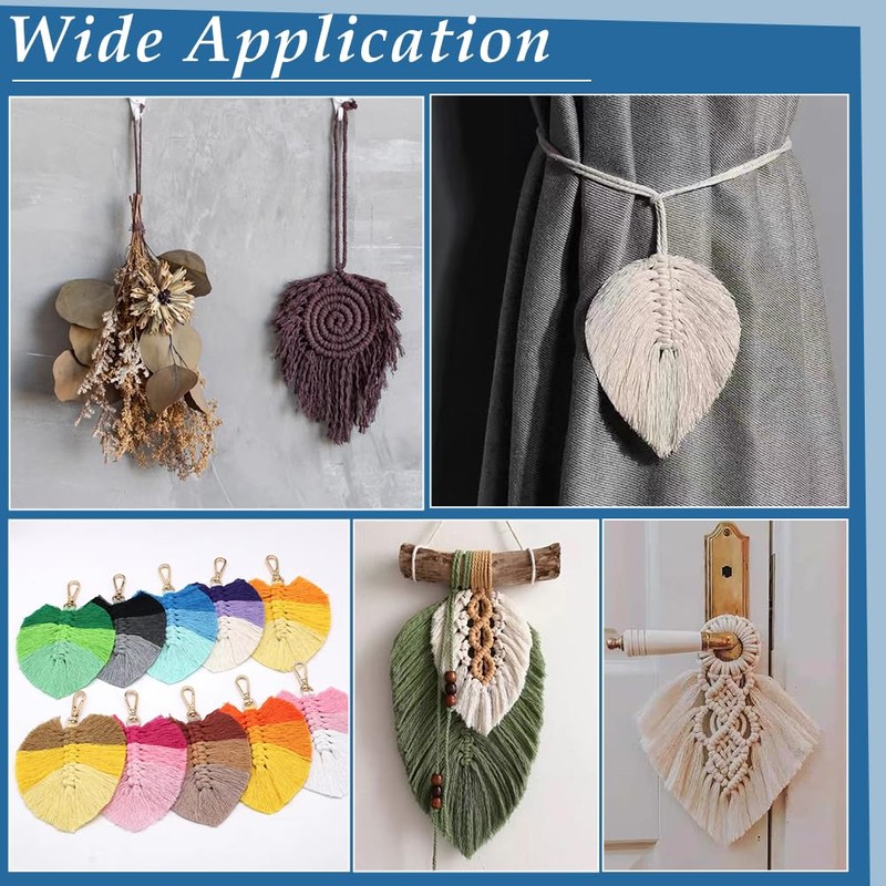 BENECREAT 12 Pcs Wood Macrame Cutting Template, Heart and Feather
