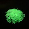 Glow-in-The-Dark Irregular Glass Pieces,3-20mm Broken Glass,1LB Crushed Luminous Glass for