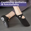 JSMTKJ 2 Pairs of Non-Slip Yoga Pilates Socks for Women,