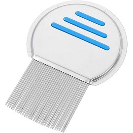 Professional Nit Free Lice Comb, Stainless-Steel Lice Combs and Head Lice Treatment to Effectively with Spiral Grooves Removes Louse Nits for Kids Adults Pets Head Lice Treatment