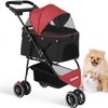CHIHUAHUA 2-in-1 Foldable Pet Stroller with Canopy,3 Wheels Pet Strolling