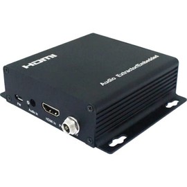 HA03 Pro2 HDMI Audio Inserter Extractor 18Gbps Embedder 4K@60Hz 4:4:4 Dip Switch Changes Audio Output to 2.1 or 5.1 Channel, Support Uncompressed Audio Pcm, Dolby, DTS