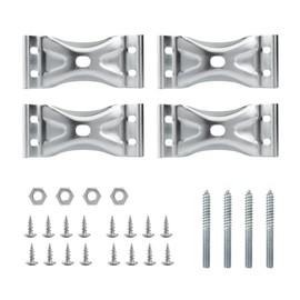 POWERTEC Kerf Mount Corner Bracket 4PK w/Mounting Hardware, Corner Braces for Coffee Table/Desk Legs/Dining Table/Bench Legs (71427)