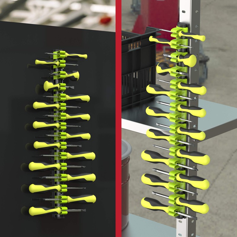 Olsa Tools Magnetic Screwdriver Organizer | Professional Quality Tool Organizer