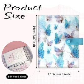 144 Slot Nail Art Sticker Organizer Nail Sticker Book Nails Art Design Tools Binder Nails Arts Decals Collecting