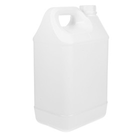 TOPPERFUN 5L HDPE Plastic Jugs Empty Bottle Jug with Airtight Lids Water Container Home and Commercial Use Water Storage Containers for Water, Soaps, Detergents, Liquids White