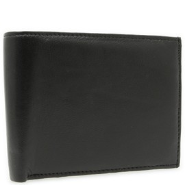 Mens Soft Genuine Leather Wallet and Credit Card Holder Black