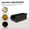 Operitacx Multi-Purpose Coffee Station Condiment Holder Milk Tea Straw Organizer